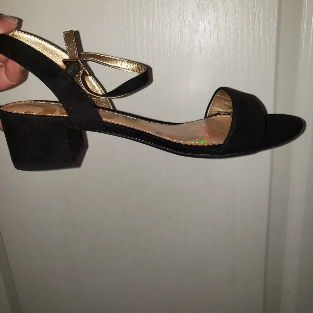 ISIB(Circus) Black Nubuck Sandals By Sam Edelman